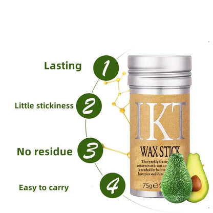 Hair Wax Stick Long Lasting Waterproof Portable Finishing Broken Hair Stick Hair Styling Tool